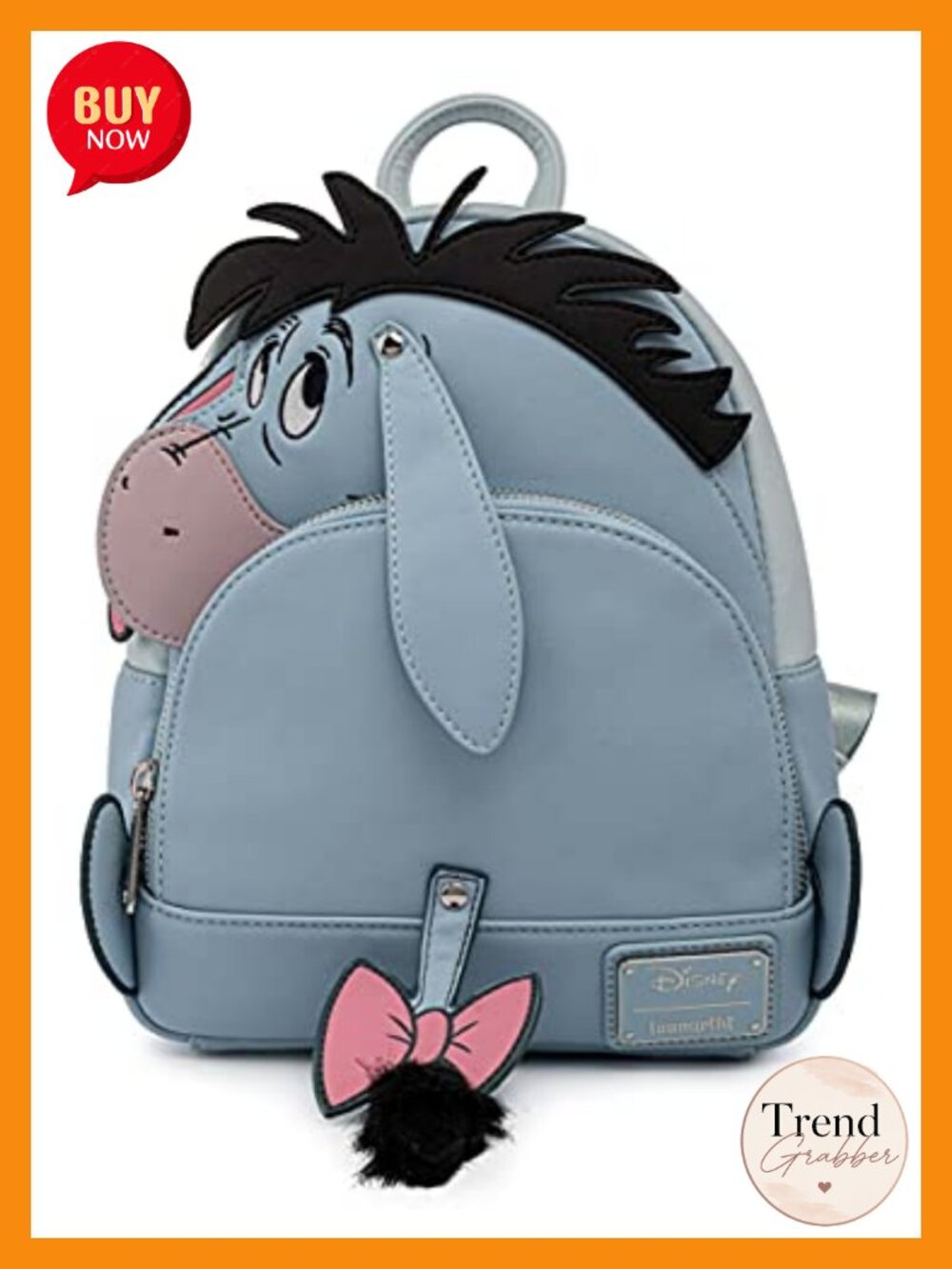 Loungefly Disney Eeyore Faux Leather Double Strap Shoulder Bag Purse
